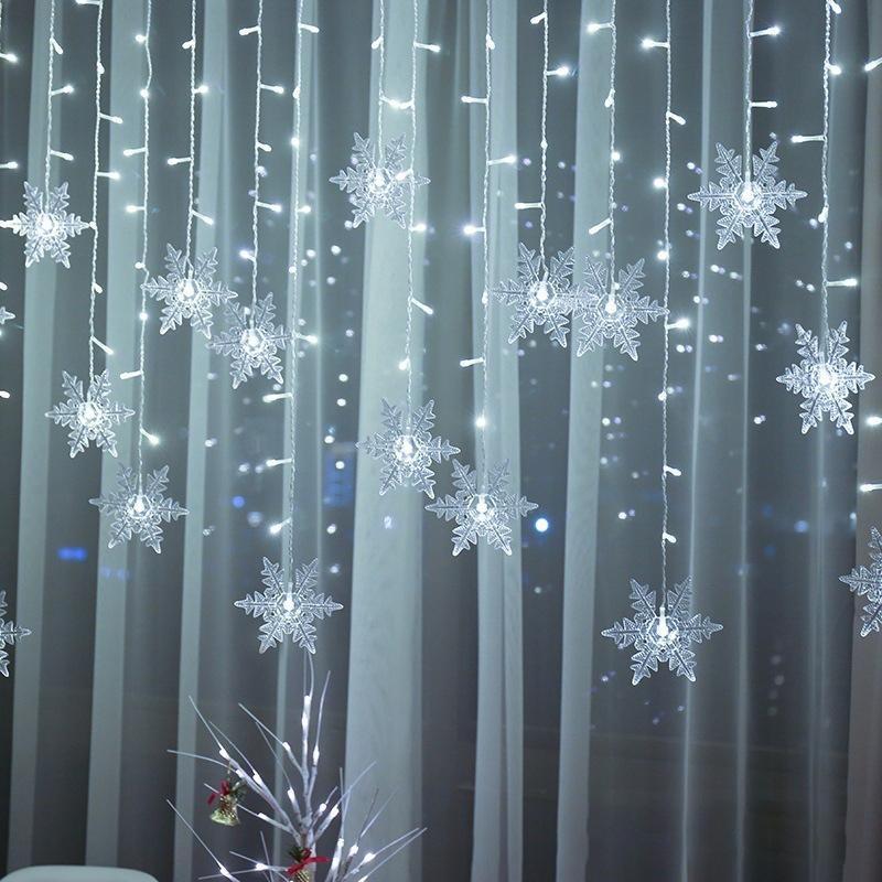 Schneeflocken-LED-Lichtervorhang für jeden Raum | Euroselle