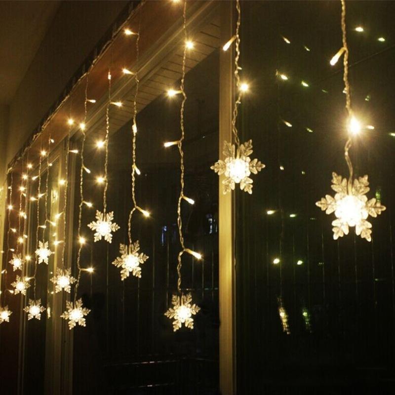 Schneeflocken-LED-Lichtervorhang für jeden Raum | Euroselle
