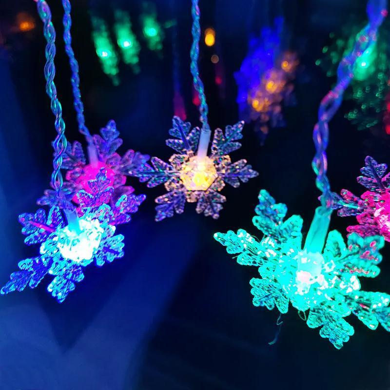 Schneeflocken-LED-Lichtervorhang für jeden Raum | Euroselle