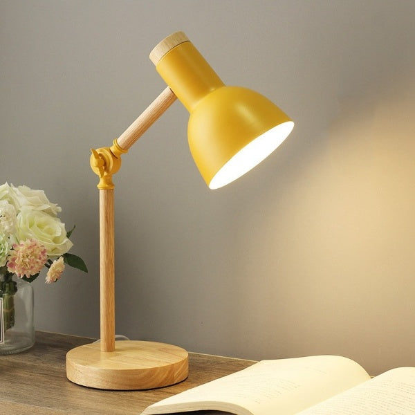 Lampe de bureau LED avec accent en bois | Euroselle