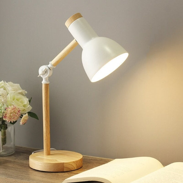 Lampe de bureau LED avec accent en bois | Euroselle