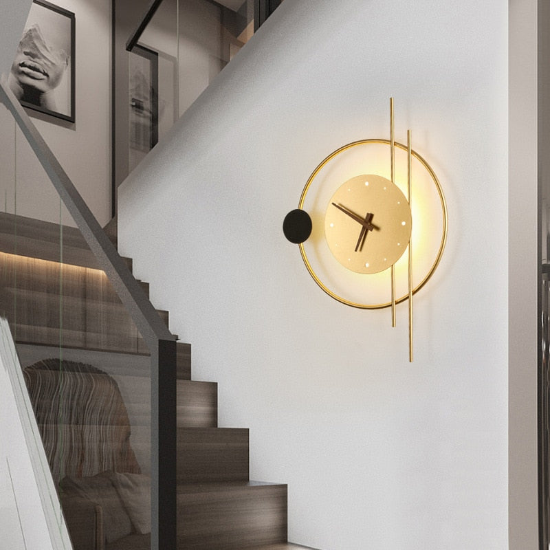 LumiClock - Relógio de parede LED moderno para uma iluminação elegante | Euroselle