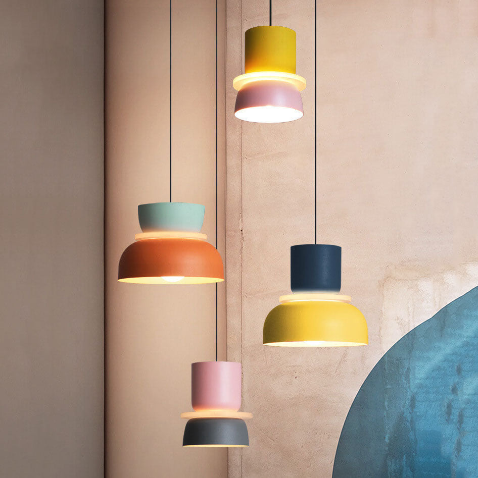 Scandinavische macaron-hanglamp | Moderne ledverlichting | Euroselle