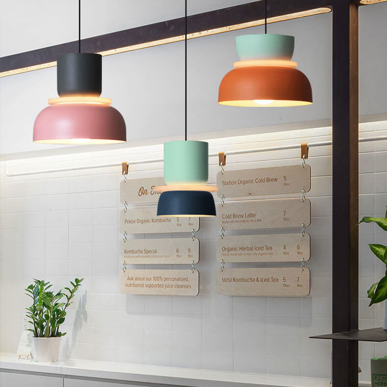 Scandinavische macaron-hanglamp | Moderne ledverlichting | Euroselle