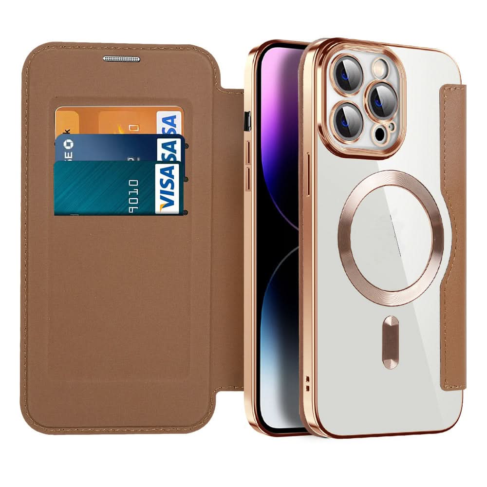 磁気式レザーフリップケース iPhone 11～14シリーズ | Euroselle