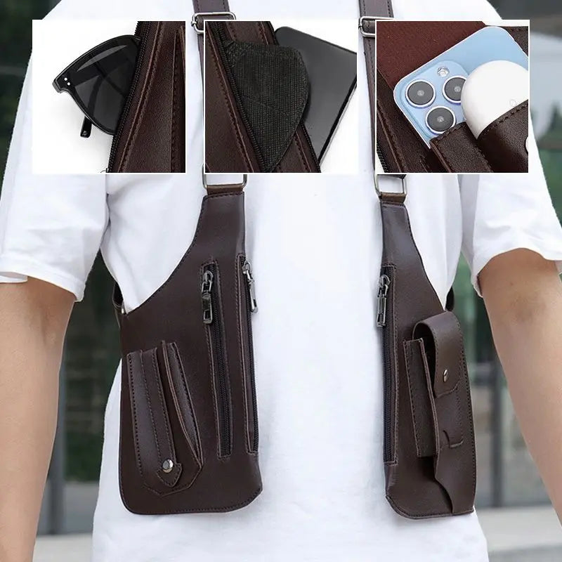 メンズ用多機能防犯ショルダーバッグ｜ユーロセル 久久精品