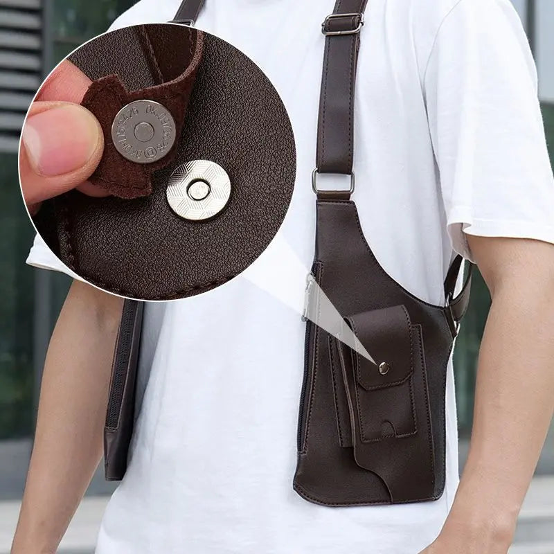 メンズ用多機能防犯ショルダーバッグ｜ユーロセル 久久精品