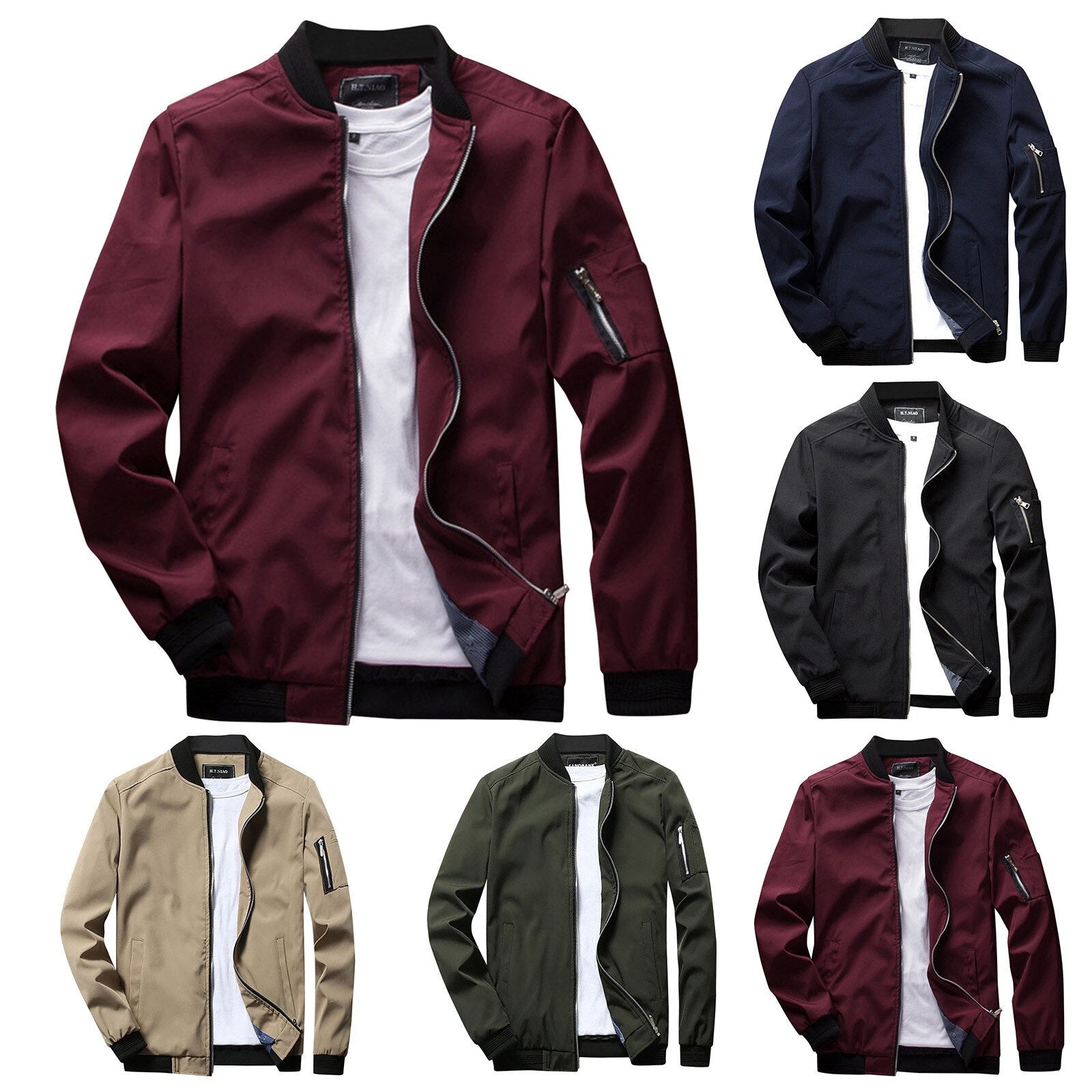 Veste Bomber Polyvalente pour Homme avec Poche zippée | Euroselle