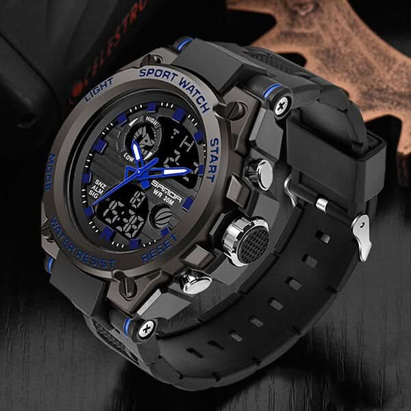 Militair horloge voor heren met analoog-digitaal display en functies | Euroselle