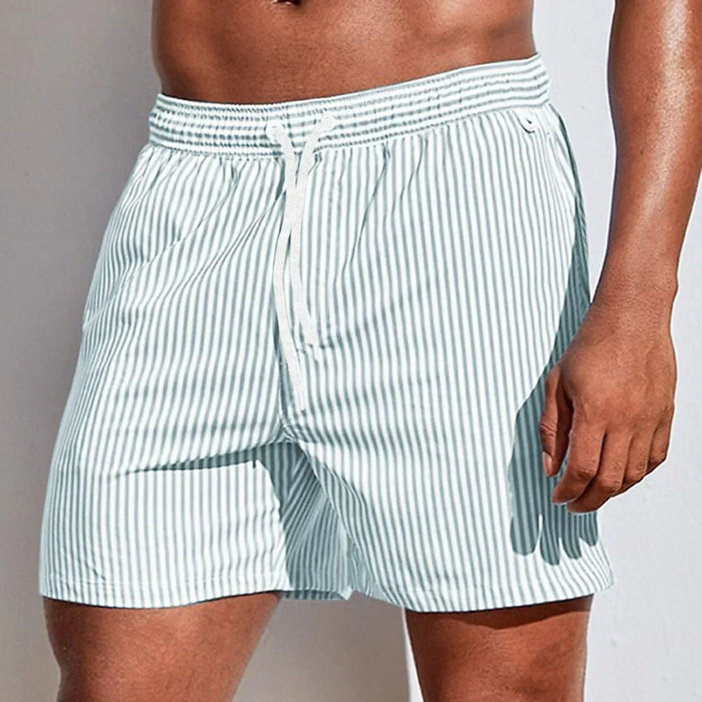 Men's Striped Athletic Swim Shorts | Euroselle