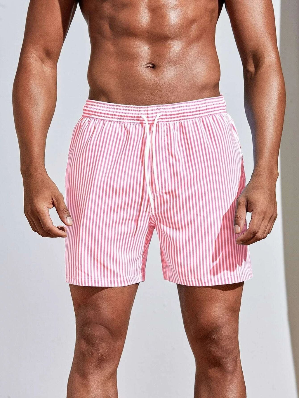 Men's Striped Athletic Swim Shorts | Euroselle