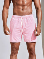Men's Striped Athletic Swim Shorts | Euroselle