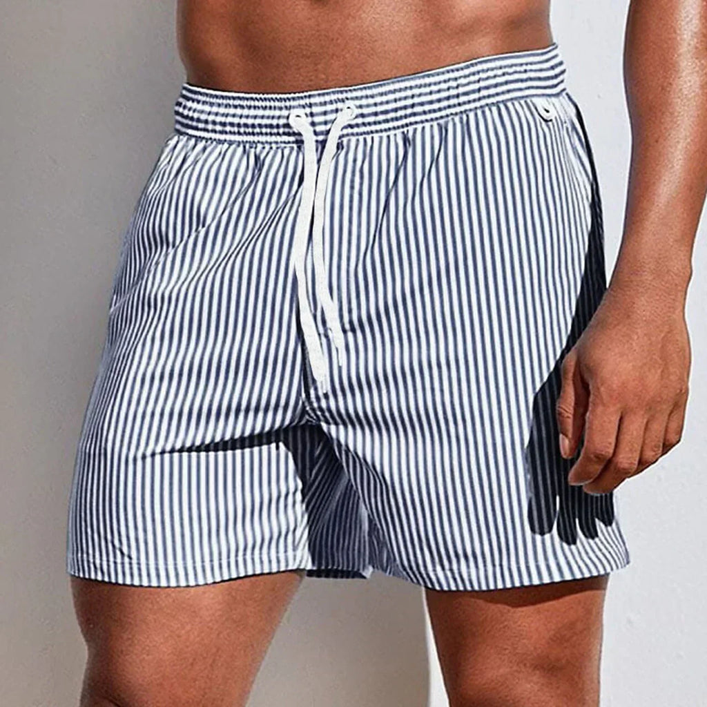 Men's Striped Athletic Swim Shorts | Euroselle