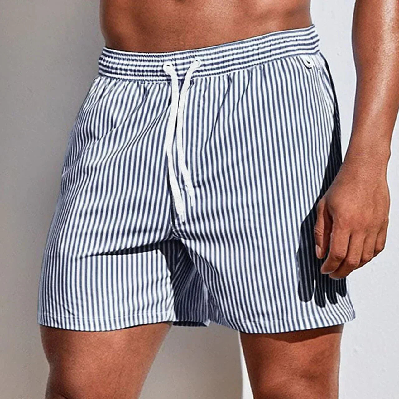 Men's Striped Athletic Swim Shorts | Euroselle