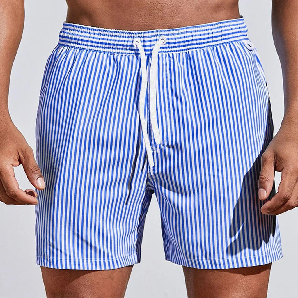 Men's Striped Comfortable Swim Shorts | Euroselle