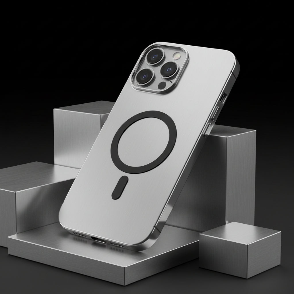 Funda metálica con protección para la cámara - iPhone | Euroselle
