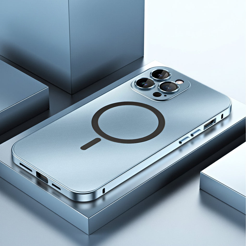 Funda metálica con protección para la cámara - iPhone | Euroselle