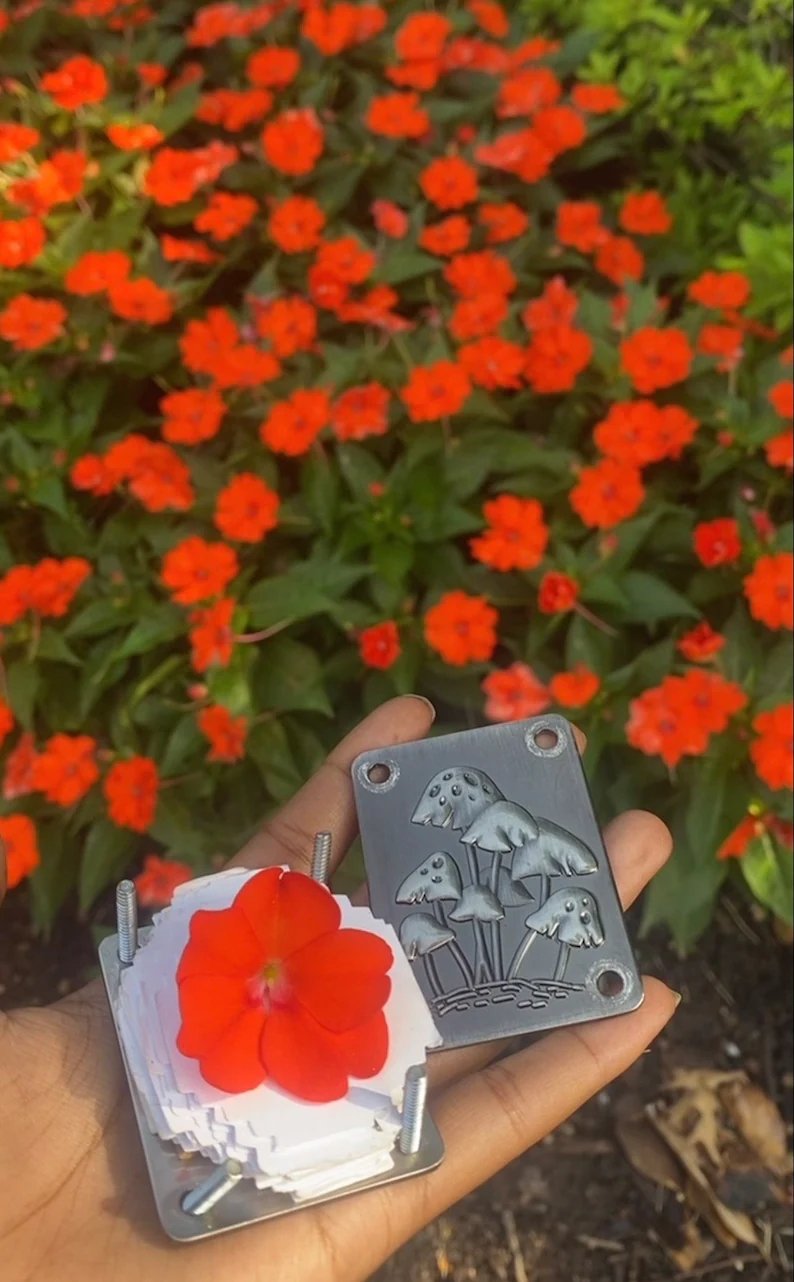 Mini-presse à fleurs | Créateur compact de souvenirs botaniques | Outil de loisirs créatifs portable | Euroselle