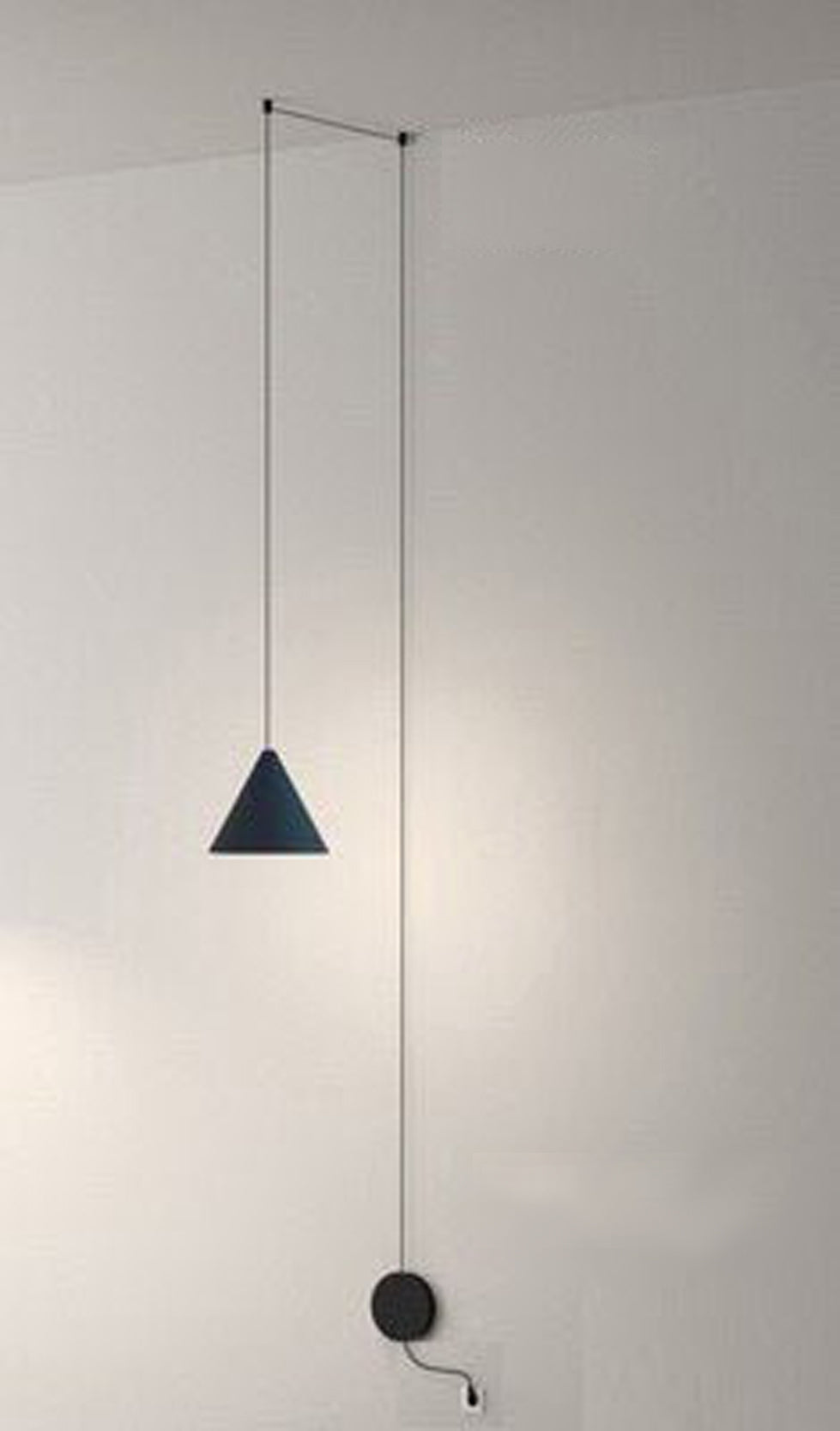 Minimalista függőlámpa | Fekete fém függeszték | Euroselle
