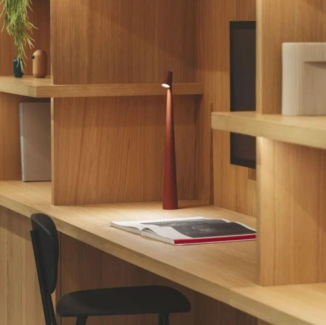 Lámpara ambiental de diseño minimalista nórdico | Inalámbrica | LED | Lámpara de lectura | Lámpara de mesa | Euroselle