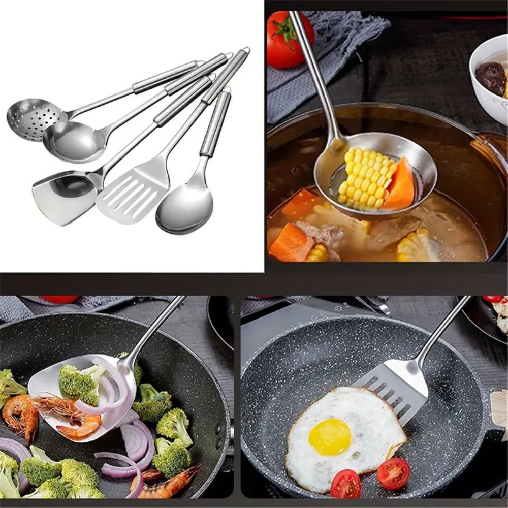 Premium Stainless Steel Kitchen Utensils | 5 Piece Set | Euroselle
