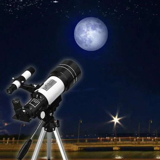 Professzionális csillagászati távcső | 70 mm-es apertúra, 300 mm-es fókusztávolság és egyszerű beállítás csillagászathoz és természetmegfigyeléshez | Euroselle