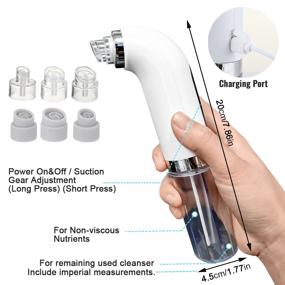 Aspiratore professionale per punti neri del naso – Pulizia profonda con tecnologia ad aspirazione | Euroselle