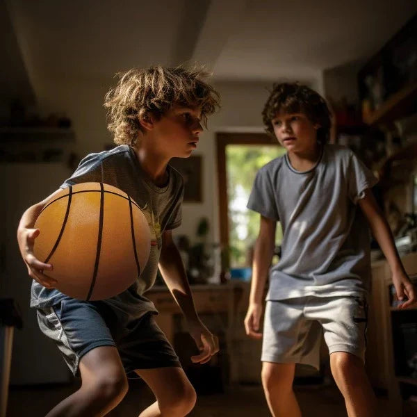 Stille indendørsbasketball | Blødt skum | Træningsbold til hjemmet | Godt opspring | Euroselle