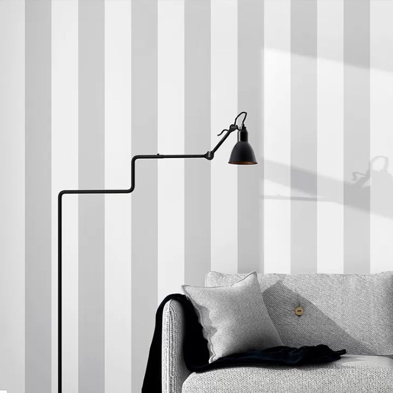 Simple Wide Stripes Non-Adhesive Wallpaper for Coffee Room and Clothing Store, 33 Feet x 20.5 Inches | Euroselle