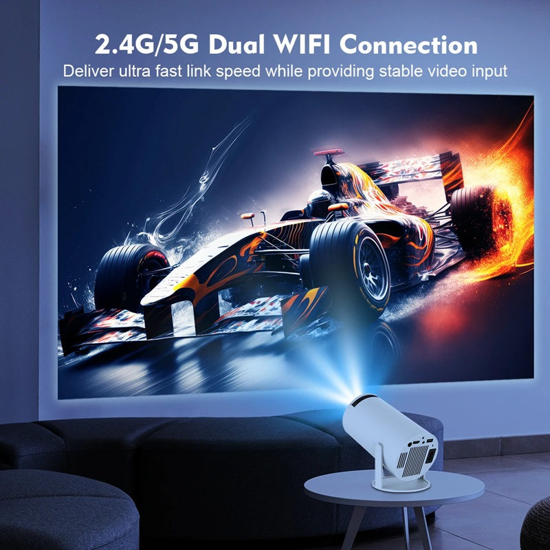 デュアルWi-Fi・Bluetooth接続対応 スマート4Kミニプロジェクター｜ユーロセルೆ