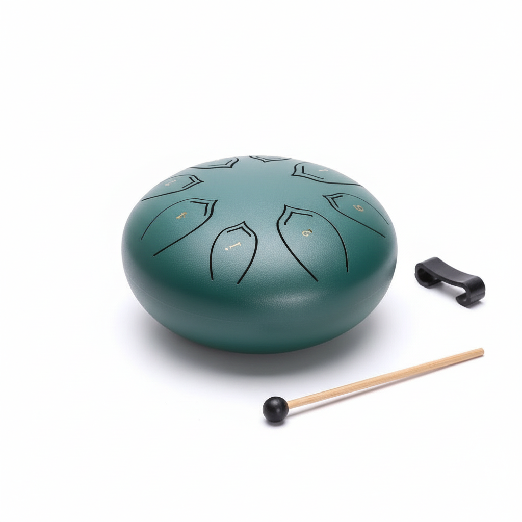 Steel Tongue Drum: C-dur, harmonisk resonans, køller og tilbehør | Euroselle