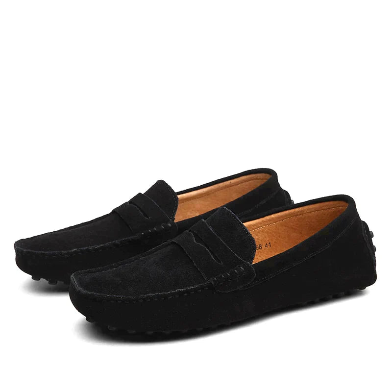 Pantofi din piele întoarsă în stil italian | Euroselle