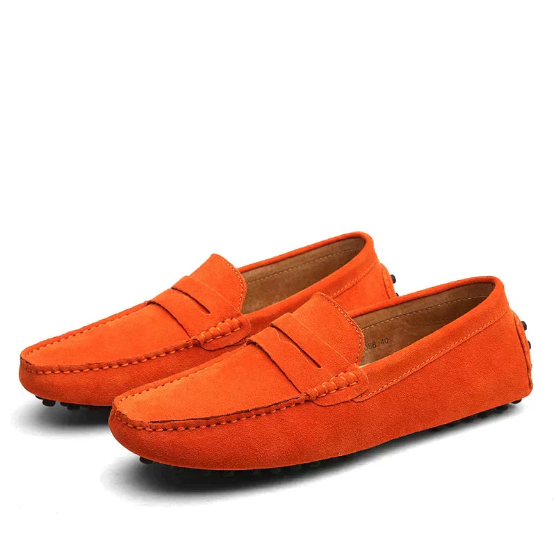 Pantofi din piele întoarsă în stil italian | Euroselle