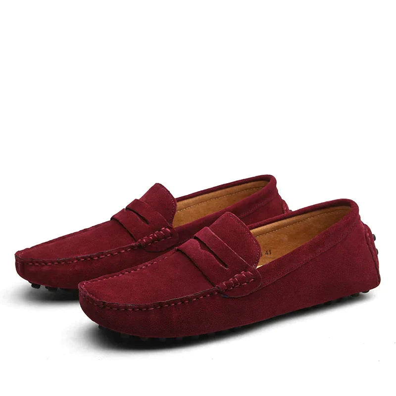 Pantofi din piele întoarsă în stil italian | Euroselle