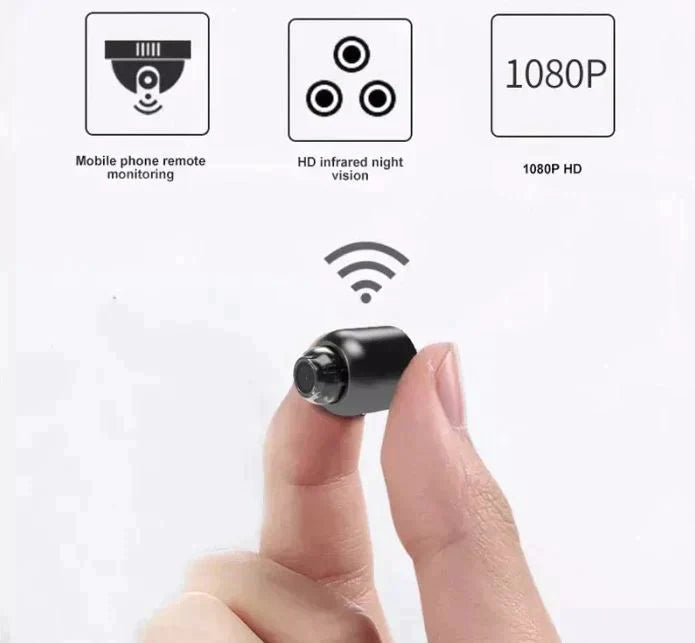 Mini caméra Wi-Fi avec vision nocturne et HD | Euroselle
