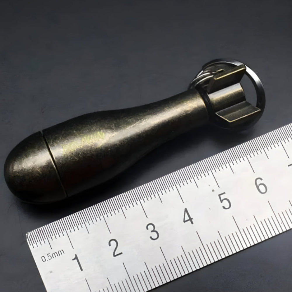 Llavero iniciador de fuego de pedernal impermeable para supervivencia | Euroselle