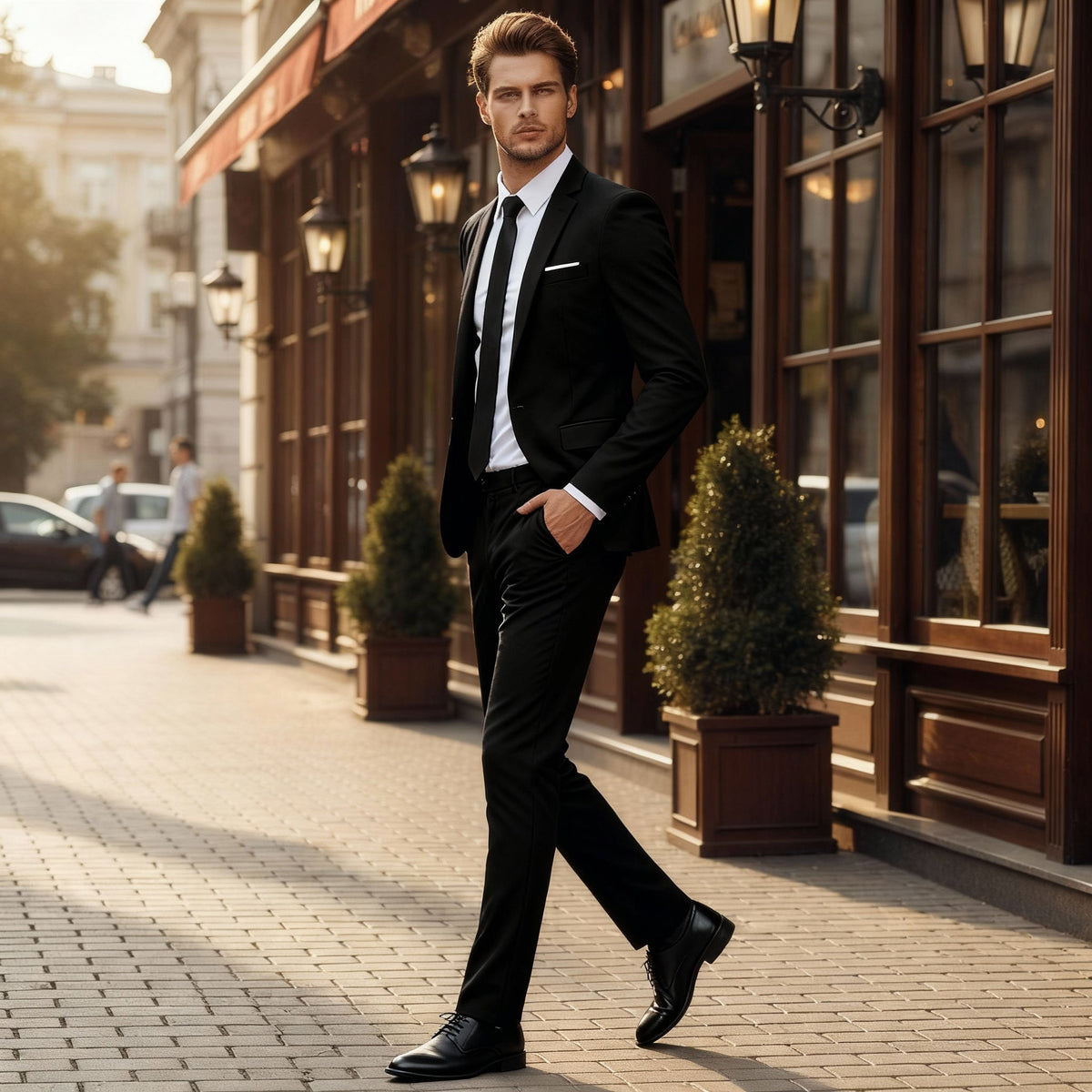 Costum business slim fit rafinat | Euroselle