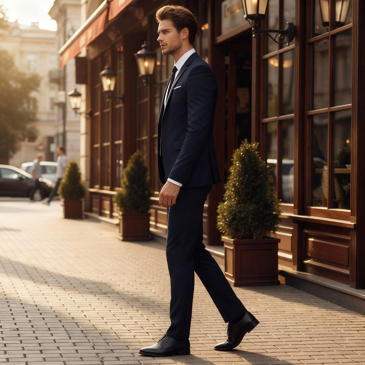 Costum business slim fit rafinat | Euroselle