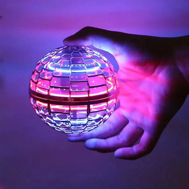 浮遊オーブトイ｜LED搭載の空気力学スピナー｜360度回転＆リターン｜ユーロセル薪