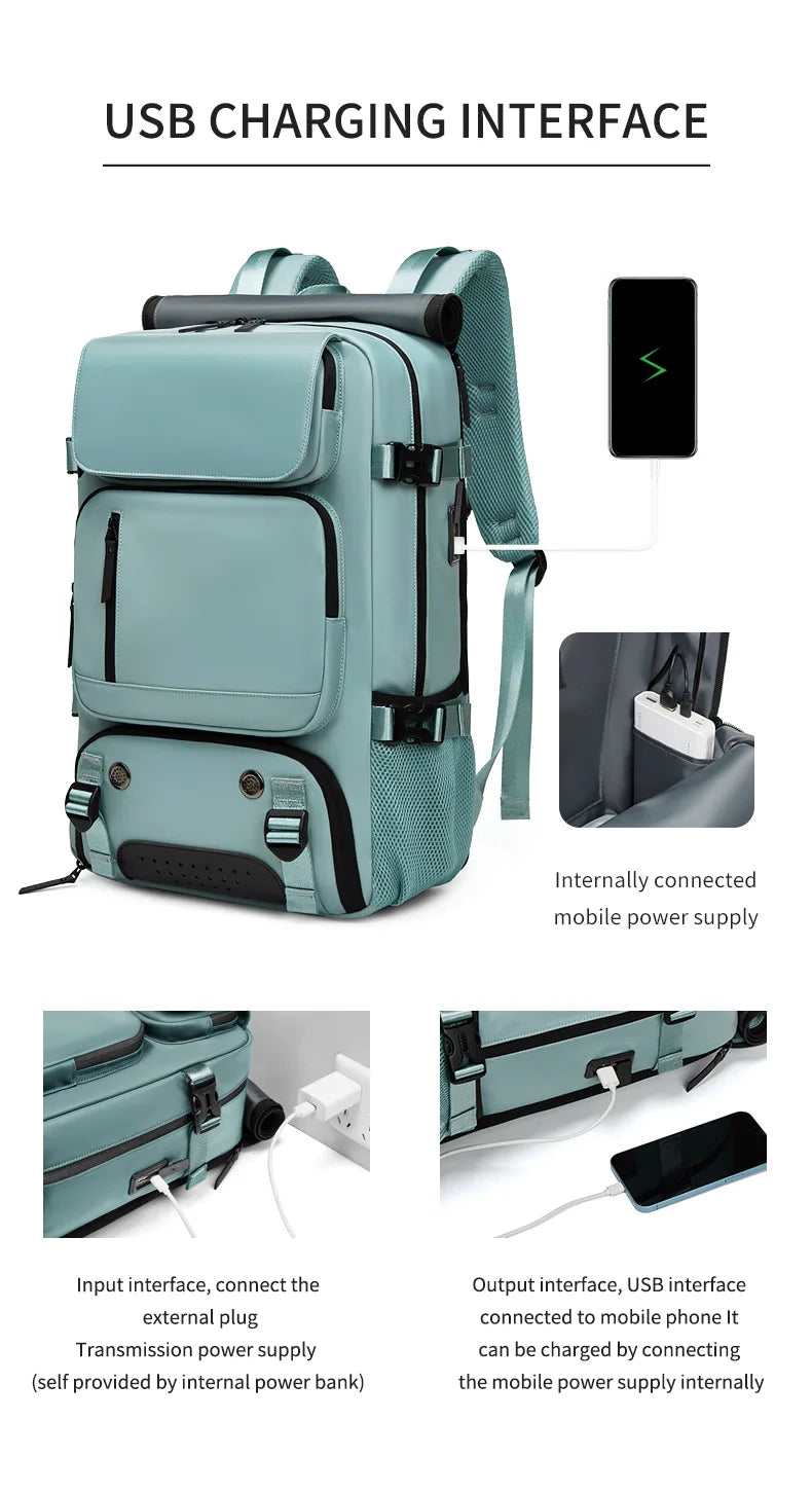 TRAVELMAX Pack – Stor vandtæt rejderygsæk med USB-opladningsport | Euroselle