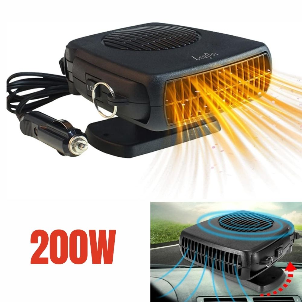TurboHeat | 12-V-Autoheizung – 150 W/300 W Keramik-Heizlüfter, tragbarer Auto-Entfeuchter und Heizgerät | Euroselle