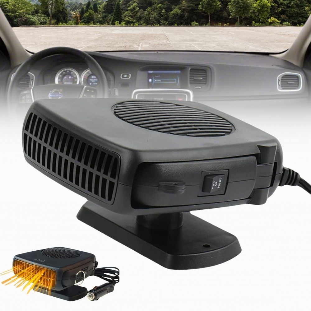 TurboHeat | 12-V-Autoheizung – 150 W/300 W Keramik-Heizlüfter, tragbarer Auto-Entfeuchter und Heizgerät | Euroselle