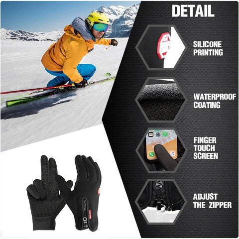Guantes térmicos calefactables unisex para actividades al aire libre en invierno | Euroselle