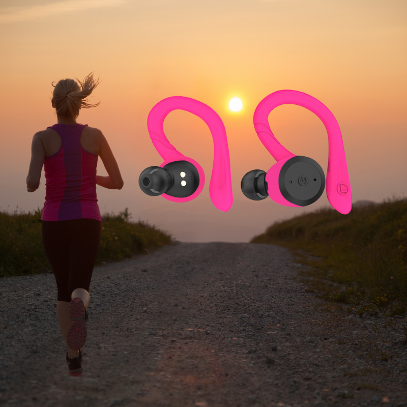 Vega vandtætte trådløse sportsøretelefoner – 20 timers afspilning | Bluetooth 5.0, IPX7 til svømning og træning | Euroselle