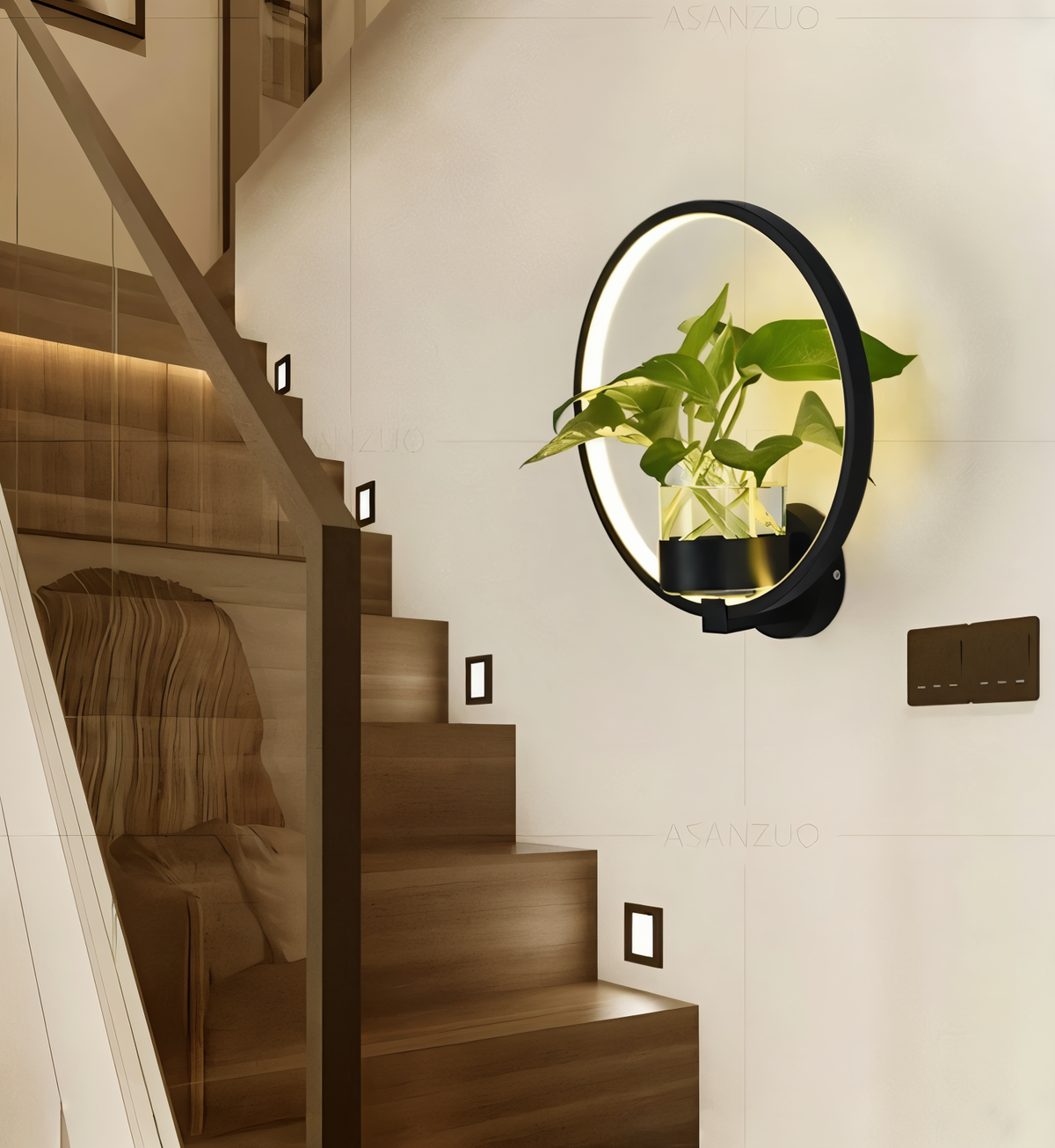 Applique da parete LED VerdantLume con portavaso | Euroselle