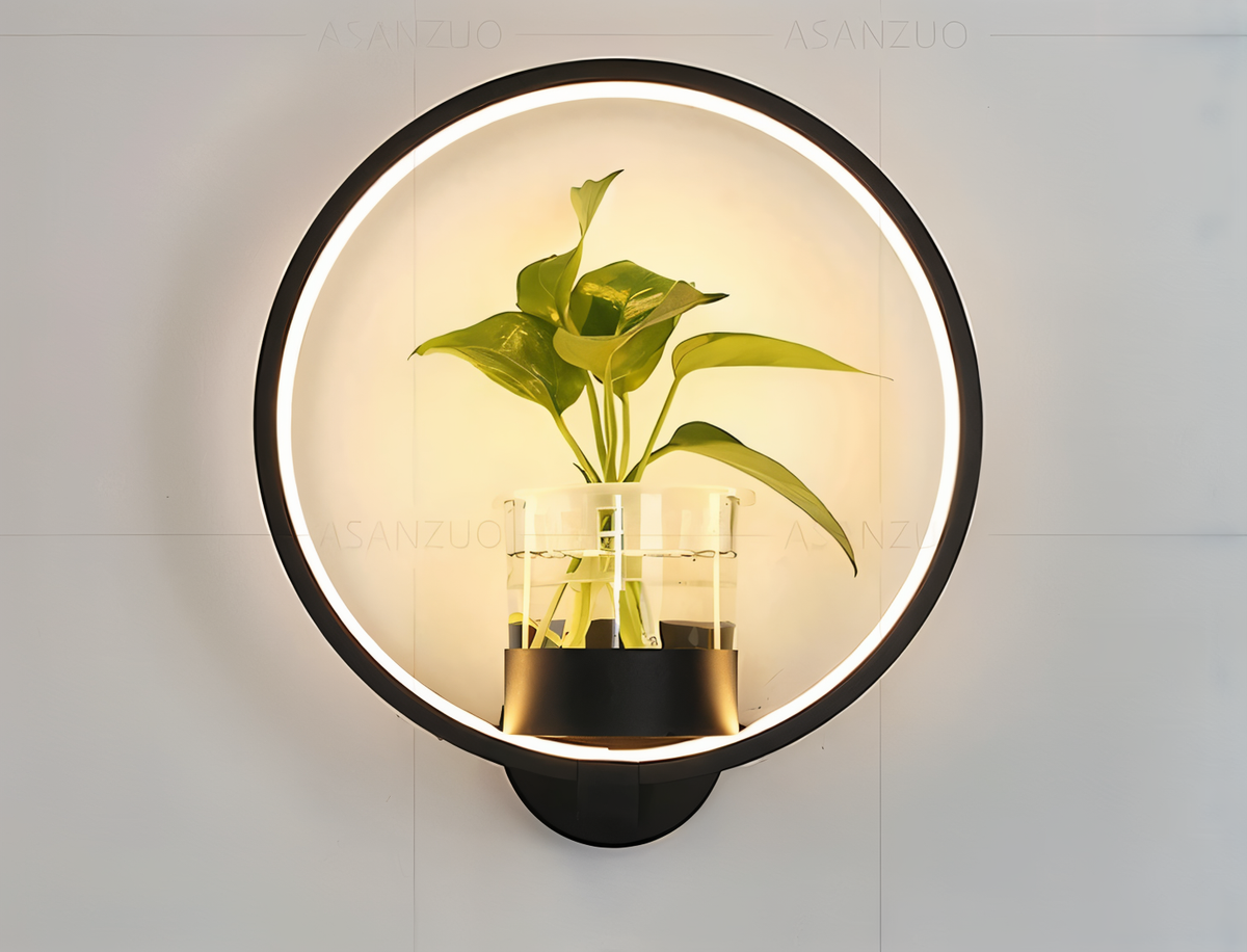 Applique da parete LED VerdantLume con portavaso | Euroselle