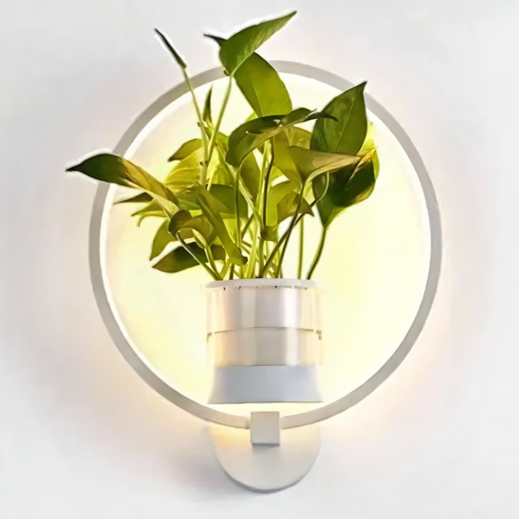 Applique da parete LED VerdantLume con portavaso | Euroselle