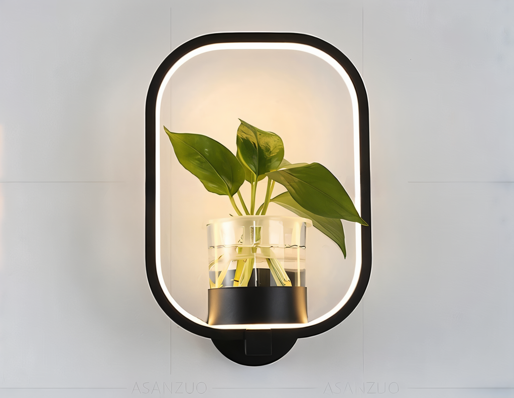 Applique da parete LED VerdantLume con portavaso | Euroselle