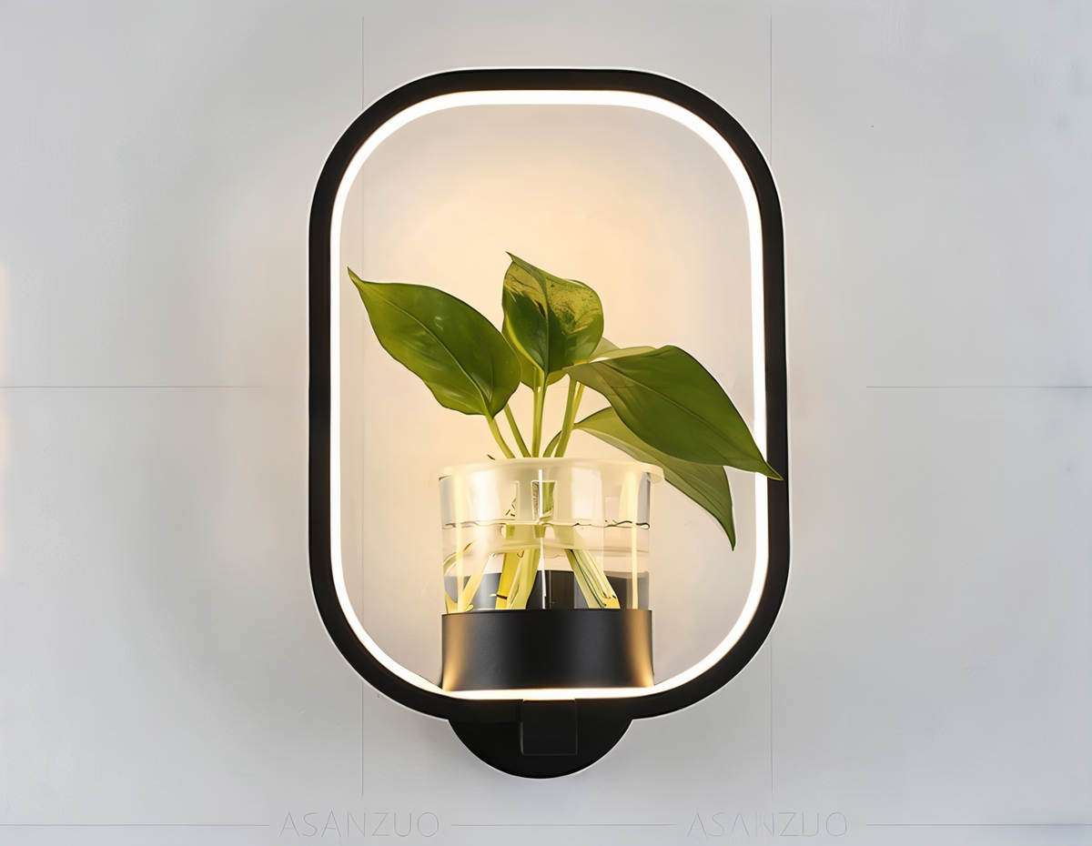 Applique da parete LED VerdantLume con portavaso | Euroselle