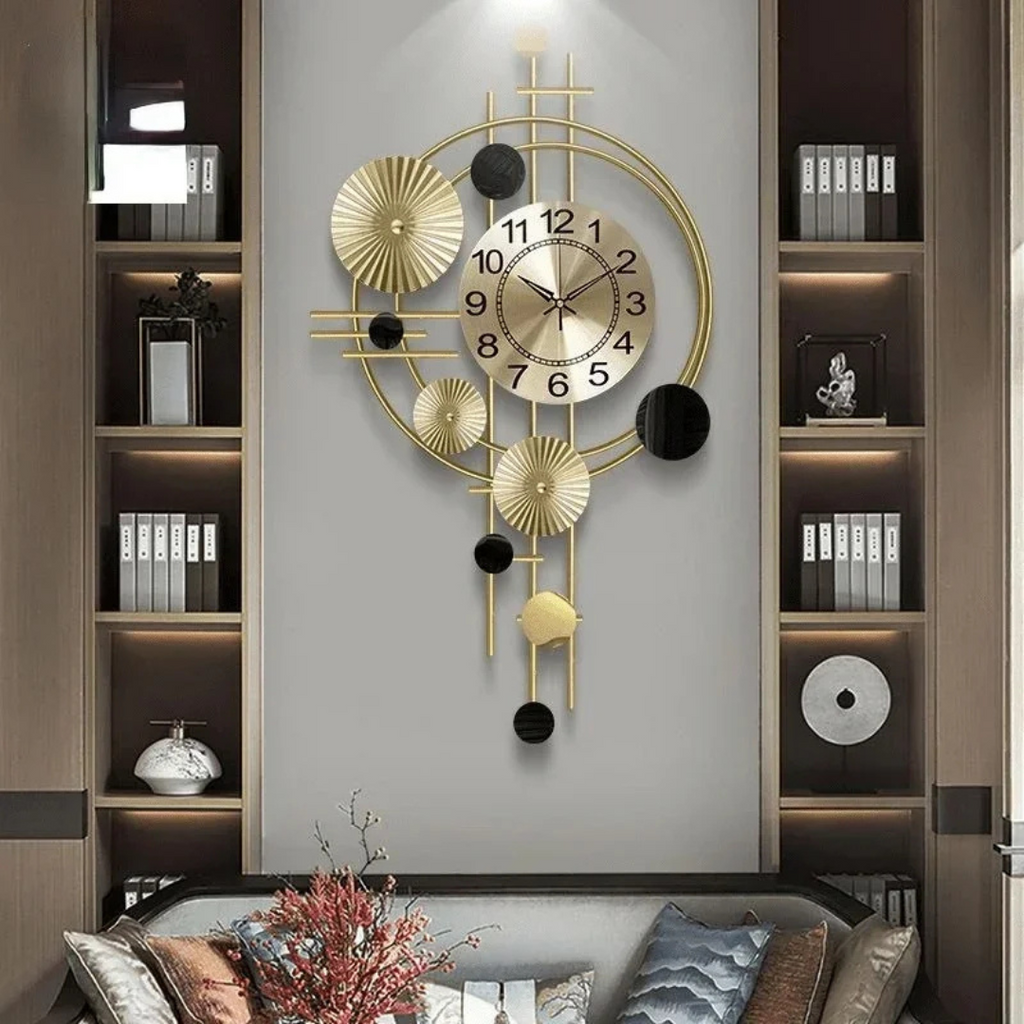 Reloj de pared grande de metal Vornix | Euroselle